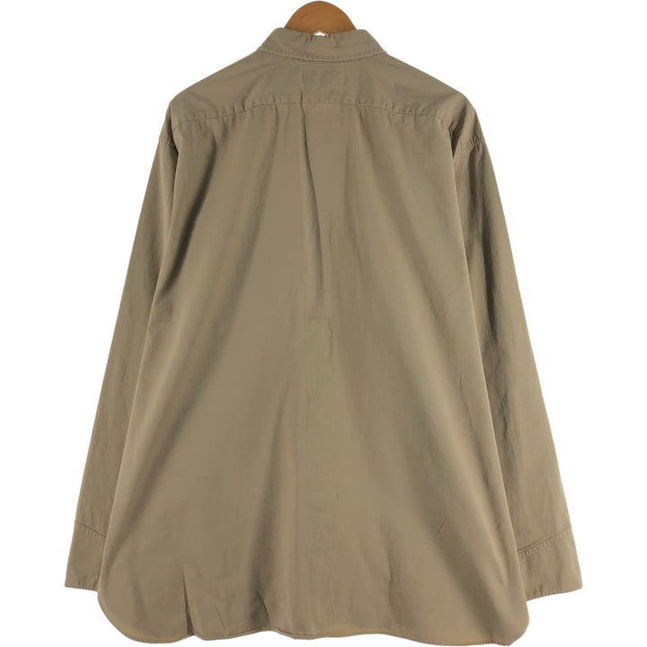 Ralph Lauren TOBIAS WORKSHIRT Long Sleeve Cotton Shirt Men's XXL cotton Beige type Vintage Second Hand
