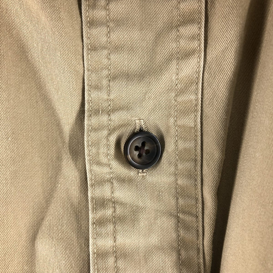 Ralph Lauren TOBIAS WORKSHIRT Long Sleeve Cotton Shirt Men's XXL cotton Beige type Vintage Second Hand