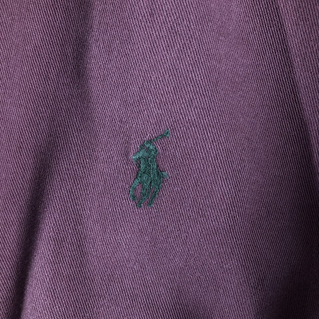 Ralph Lauren BLAIRE long sleeve button down shirt, men's size L cotton wine-red Vintage Second Hand
