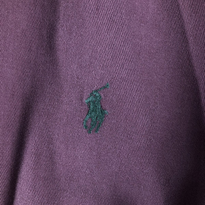 Ralph Lauren BLAIRE long sleeve button down shirt, men's size L cotton wine-red Vintage Second Hand