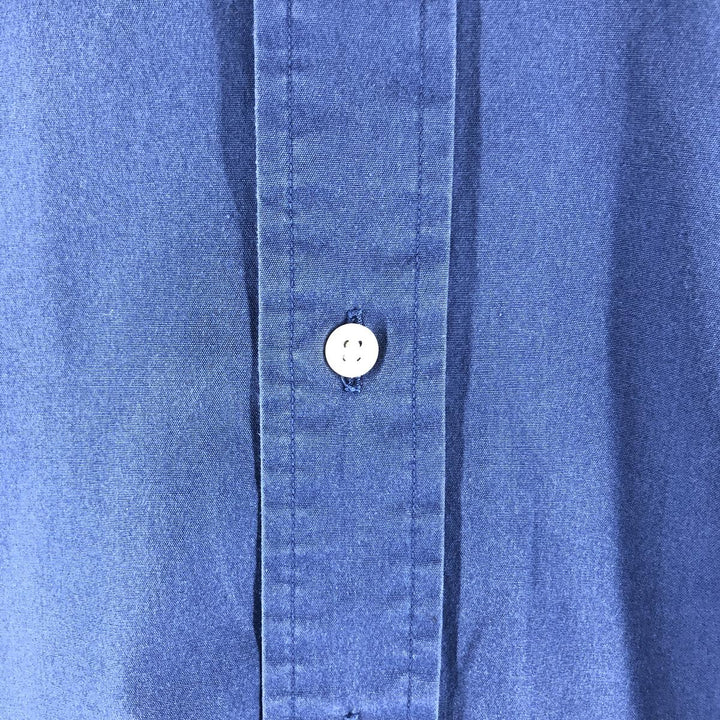 Ralph Lauren Classic Fit Long Sleeve Button Down Shirt, Men's Size L cotton Navy blue Vintage Second Hand