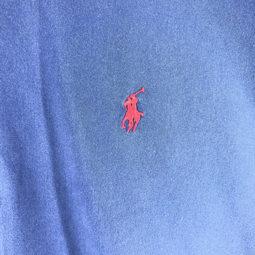 Ralph Lauren Classic Fit Long Sleeve Button Down Shirt, Men's Size L cotton Navy blue Vintage Second Hand