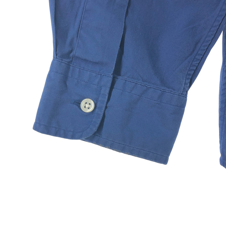 Ralph Lauren Classic Fit Long Sleeve Button Down Shirt, Men's Size L cotton Navy blue Vintage Second Hand