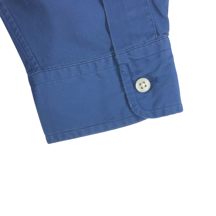 Ralph Lauren Classic Fit Long Sleeve Button Down Shirt, Men's Size L cotton Navy blue Vintage Second Hand