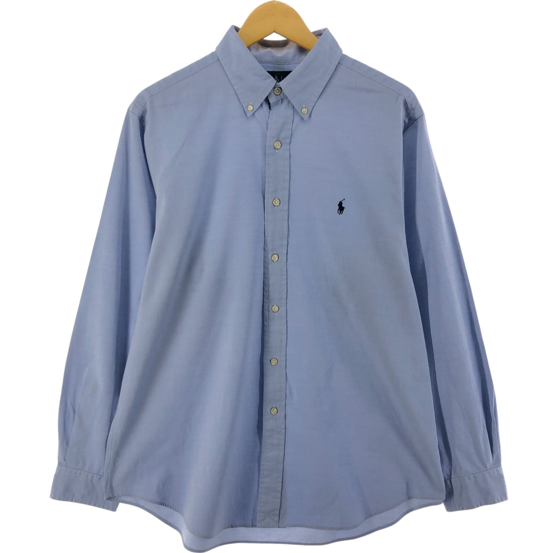 Ralph Lauren Classic Fit Long Sleeve Button Down Shirt, Men's Size L cotton Blue type light blue Vintage Second Hand