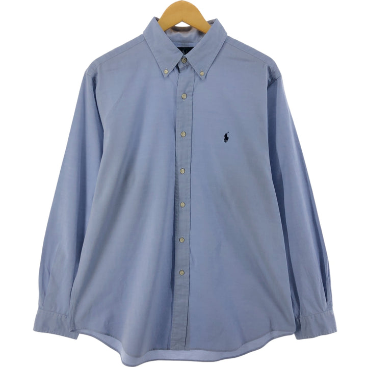 Ralph Lauren Classic Fit Long Sleeve Button Down Shirt, Men's Size L cotton Blue type light blue Vintage Second Hand