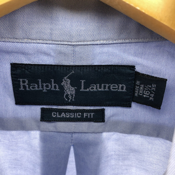 Ralph Lauren Classic Fit Long Sleeve Button Down Shirt, Men's Size L cotton Blue type light blue Vintage Second Hand
