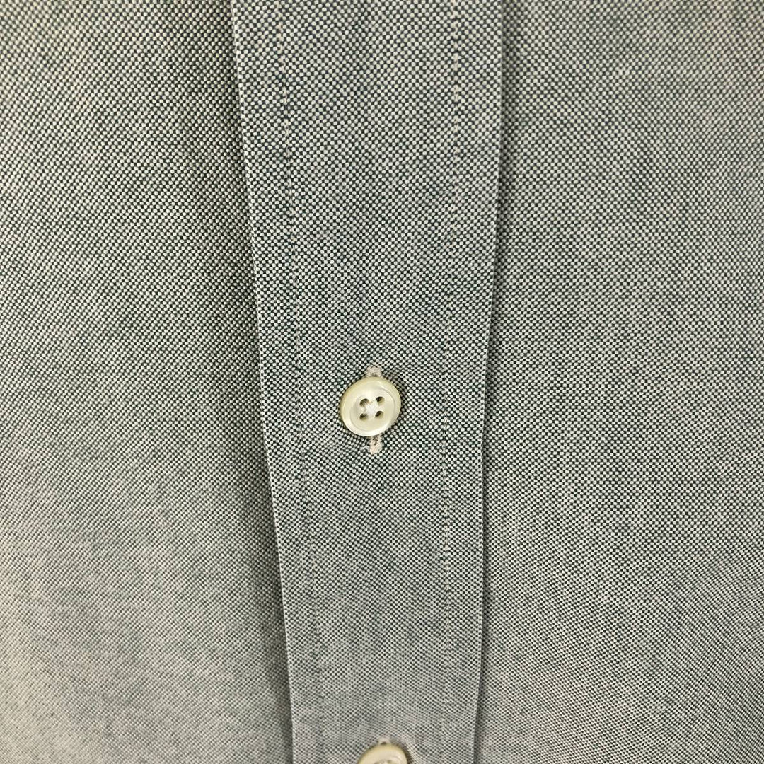 Ralph Lauren YARMOUTH long sleeve button down shirt, men's XL size cotton green type Vintage Second Hand