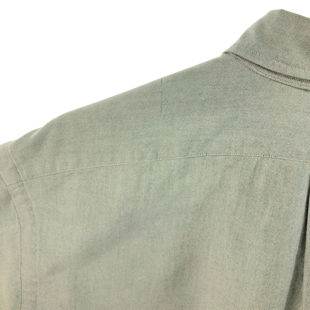 Ralph Lauren YARMOUTH long sleeve button down shirt, men's XL size cotton green type Vintage Second Hand