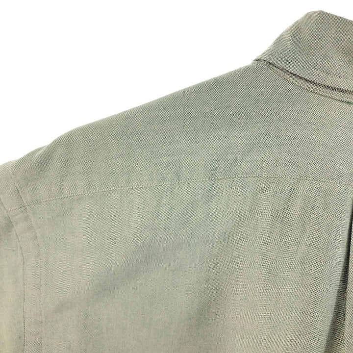 Ralph Lauren YARMOUTH long sleeve button down shirt, men's XL size cotton green type Vintage Second Hand