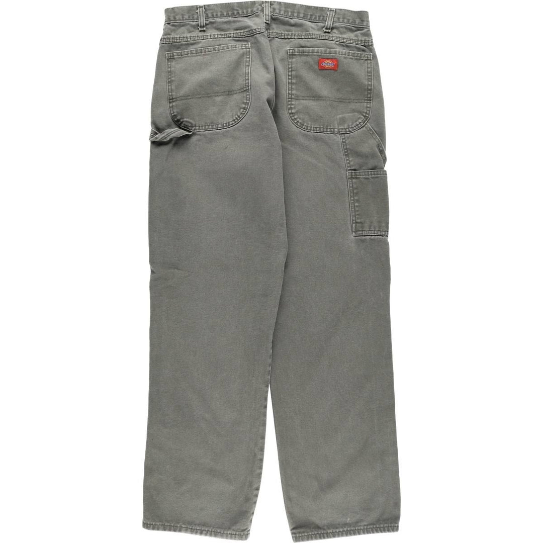 Dickies Relaxed Fit Duck Painter Pants, Men's, W36 equivalent cotton Khaki type Vintage Second Hand