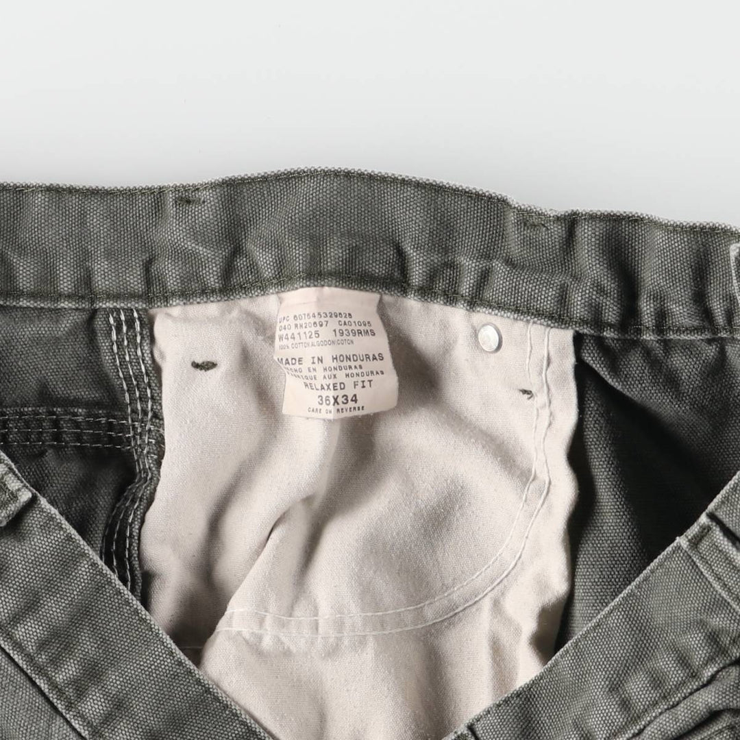 Dickies Relaxed Fit Duck Painter Pants, Men's, W36 equivalent cotton Khaki type Vintage Second Hand