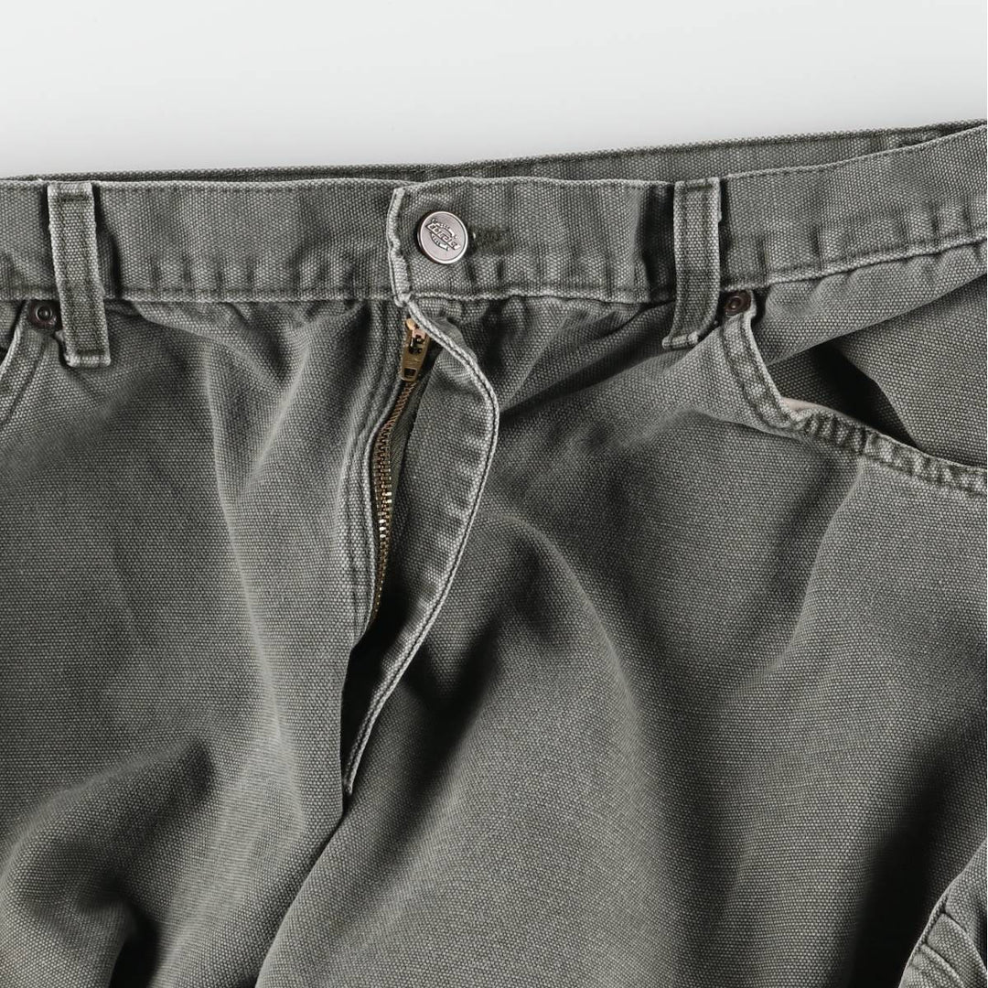 Dickies Relaxed Fit Duck Painter Pants, Men's, W36 equivalent cotton Khaki type Vintage Second Hand