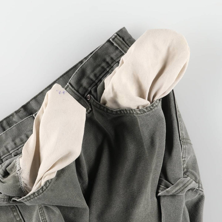 Dickies Relaxed Fit Duck Painter Pants, Men's, W36 equivalent cotton Khaki type Vintage Second Hand