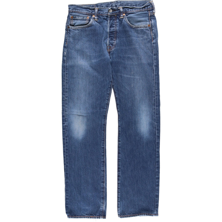 Levi's 501 straight denim pants for men, size W32 cotton blue type Vintage Second Hand