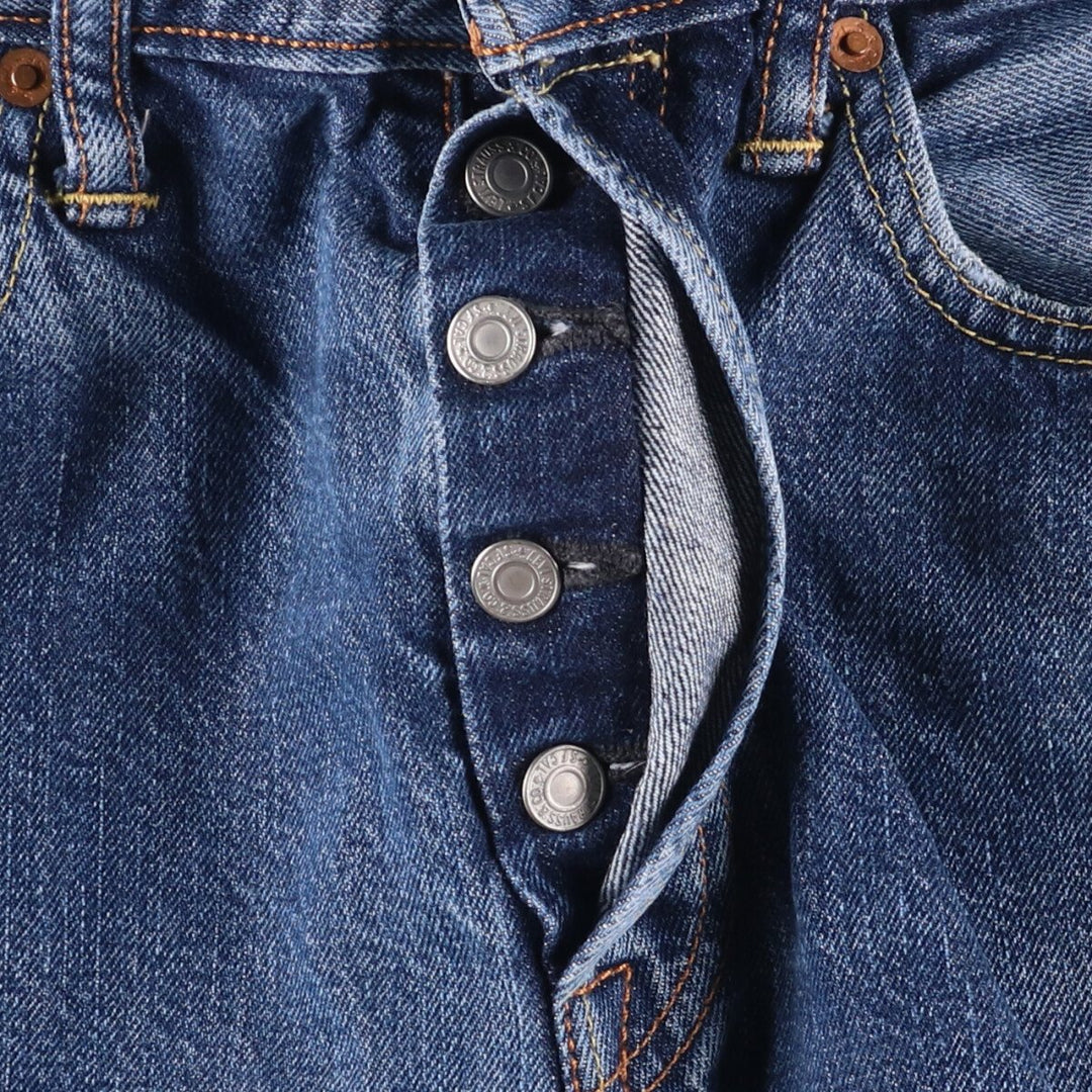 Levi's 501 straight denim pants for men, size W32 cotton blue type Vintage Second Hand