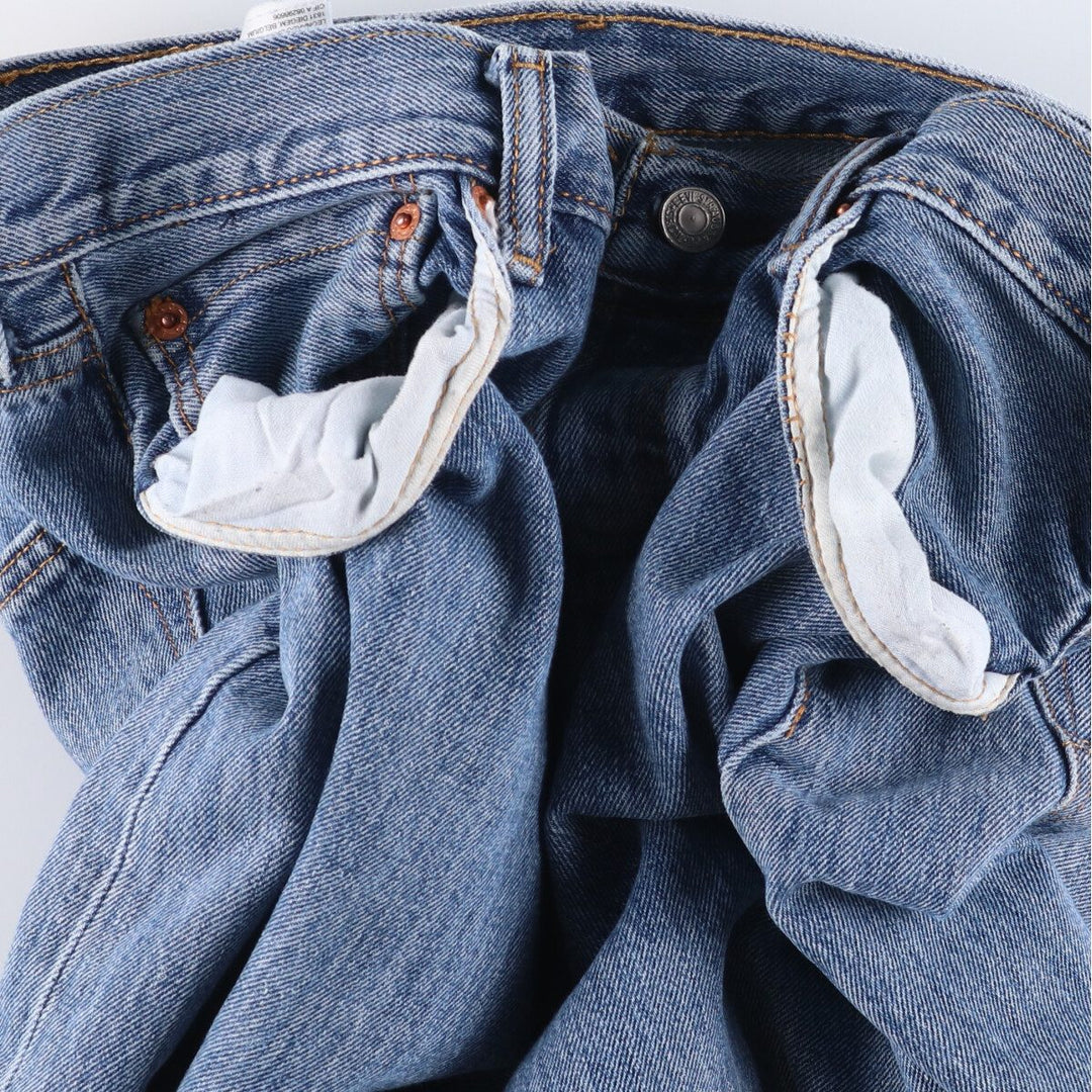 Levi's 501 straight denim pants for men, size W34 cotton blue type Vintage Second Hand
