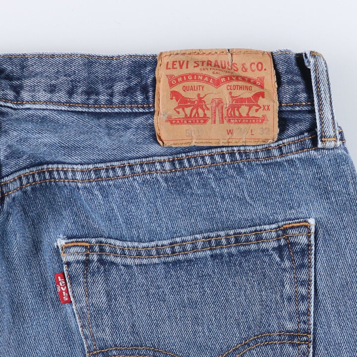 Levi's 501 straight denim pants for men, size W34 cotton blue type Vintage Second Hand