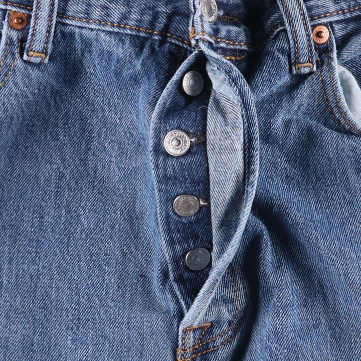 Levi's 501 straight denim pants for men, size W34 cotton blue type Vintage Second Hand