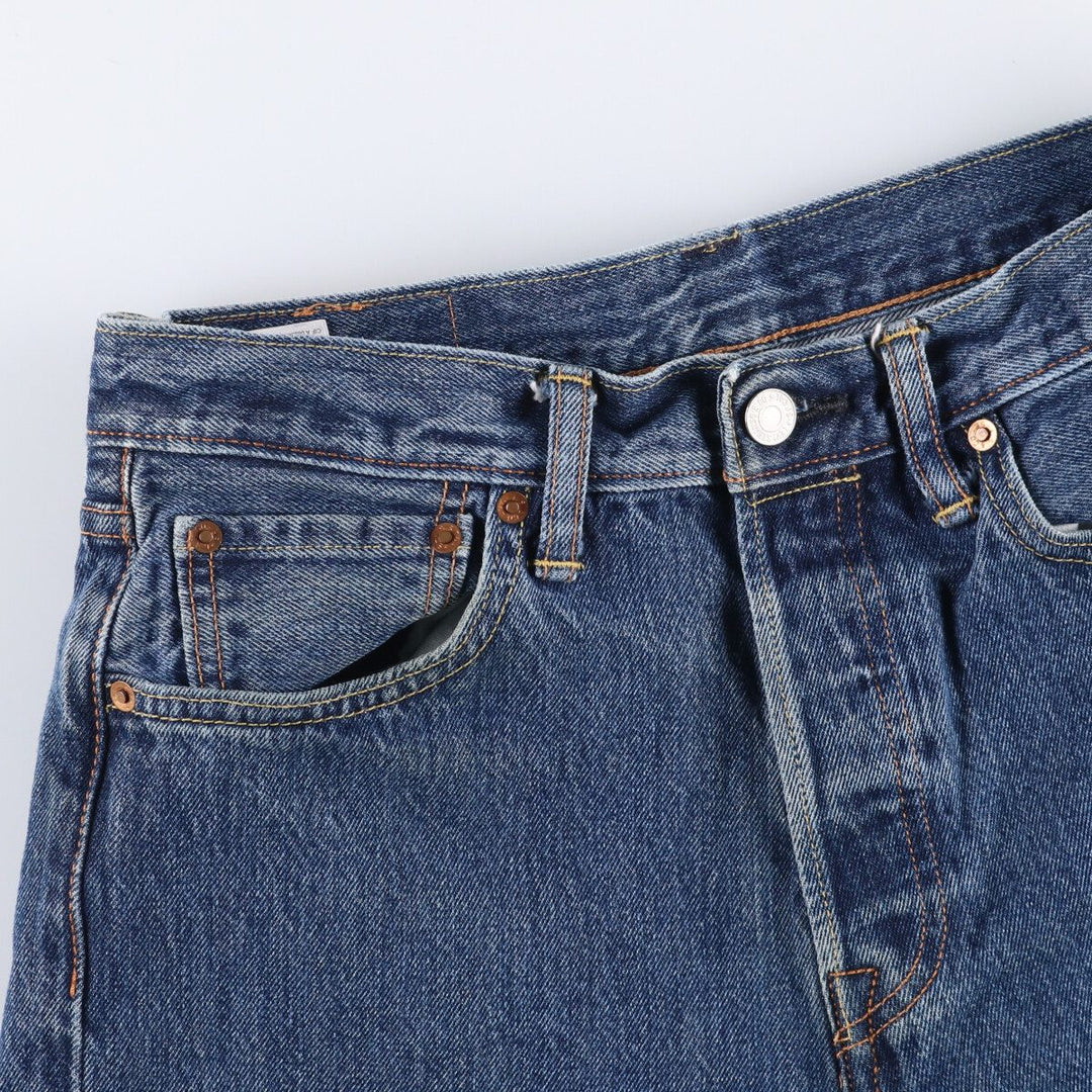 Levi's 501 straight denim pants for men, equivalent to w30 cotton blue type Vintage Second Hand