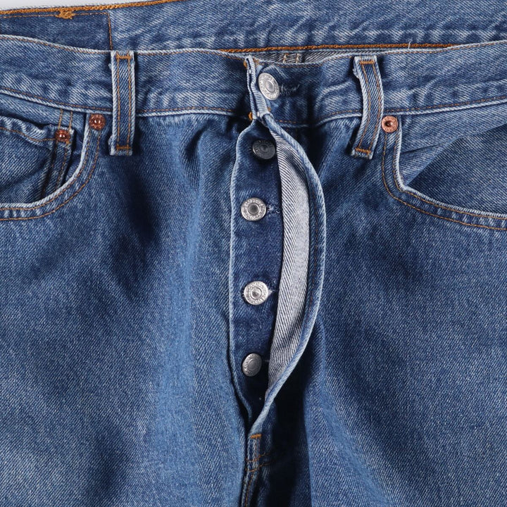 Levi's Levi's 501 Euro Model Straight Denim Pants Men's W34 equivalent cotton blue type Vintage Second Hand