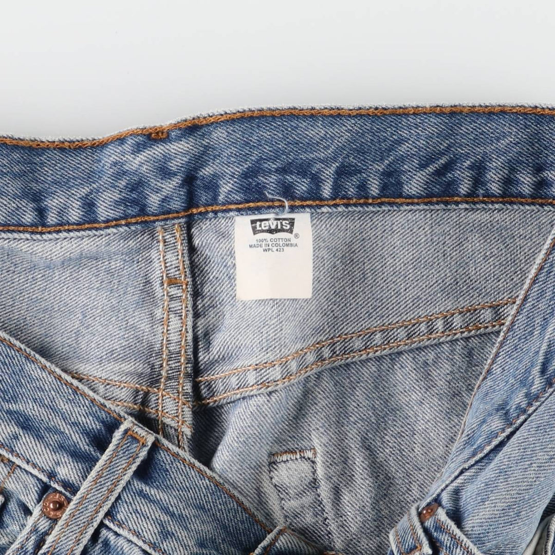 00'S Levi's 501 0193 straight denim pants made in Columbia, men's size w33 cotton blue type Vintage Second Hand