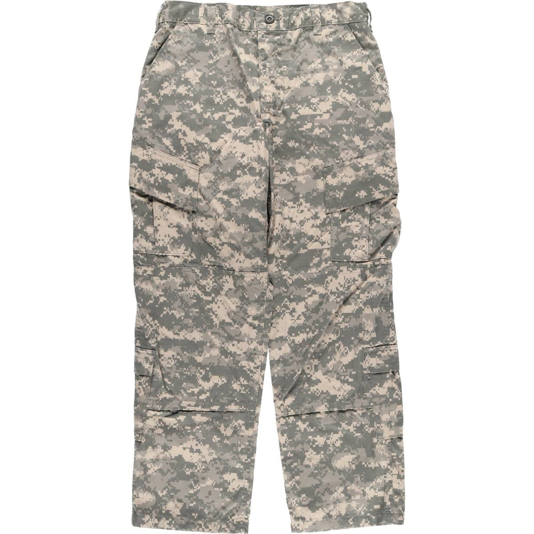 00'S US military genuine camouflage pattern ACU digital camo ripstop military cargo pants made in USA MEDIUM-SHORT men's size w33 equivalent /eaa526350