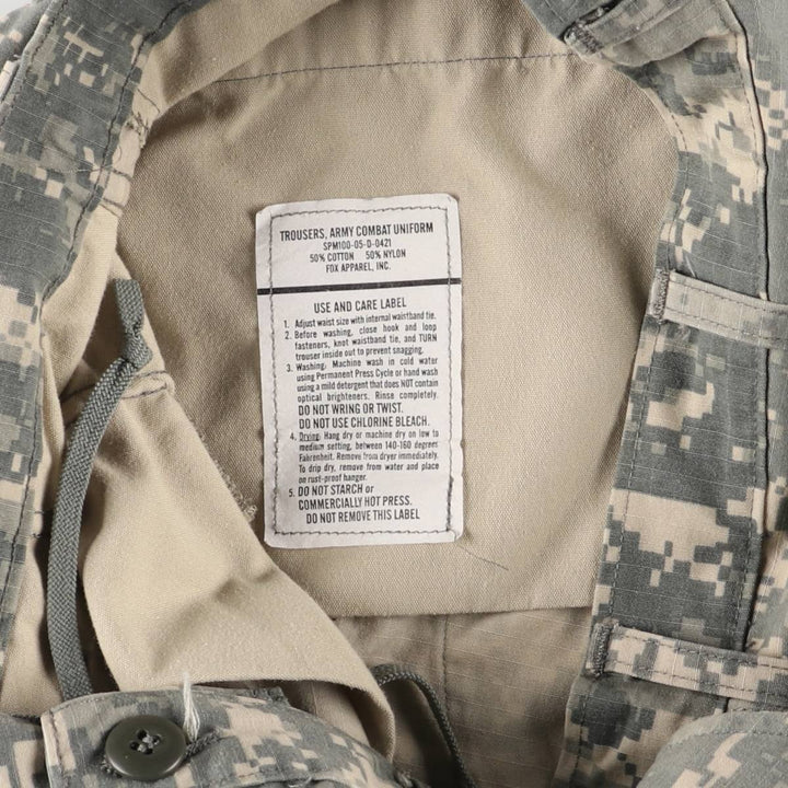 00'S US military genuine camouflage pattern ACU digital camo ripstop military cargo pants made in USA SMALL-REGULAR men's w30 equivalent /eaa526360