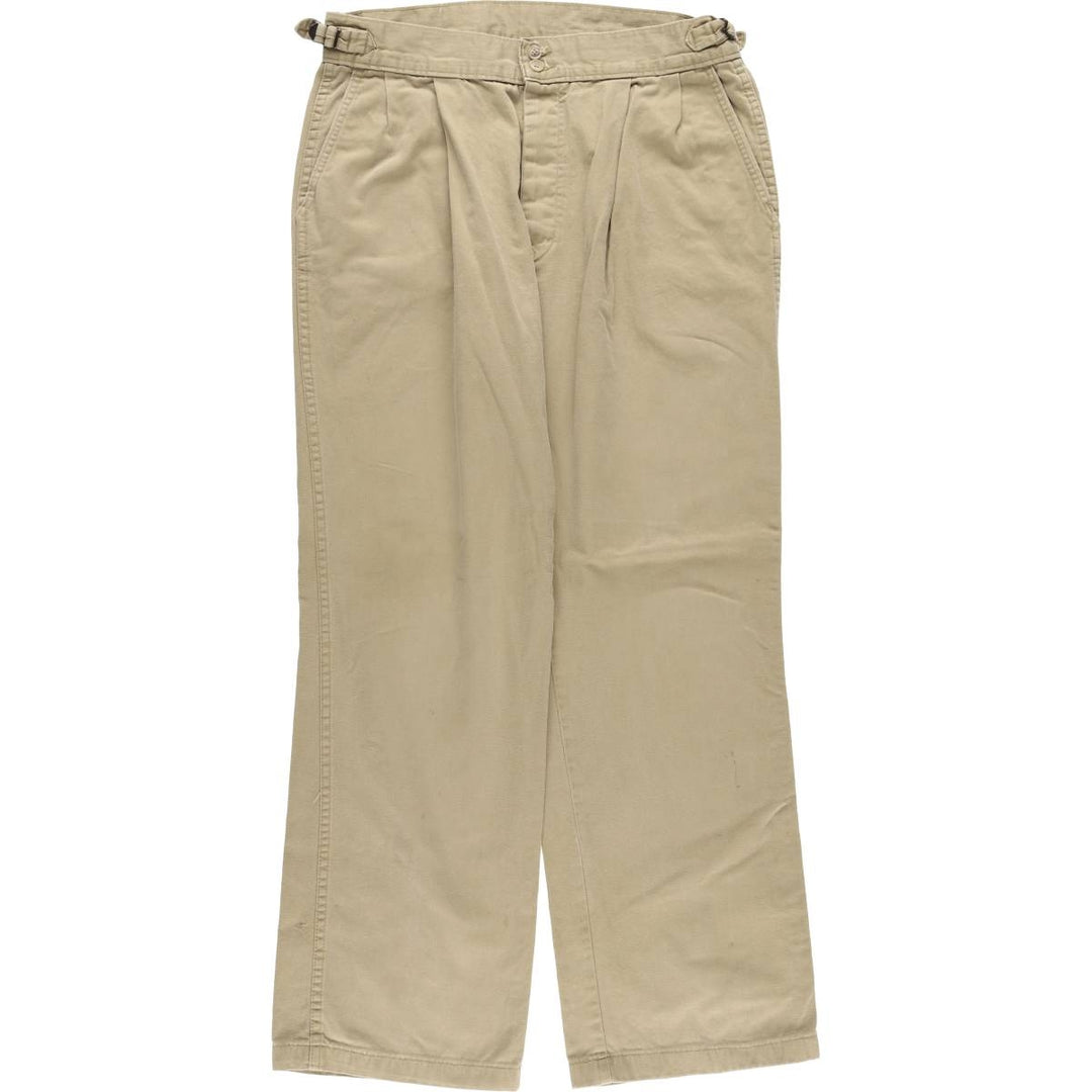 Two-pleat military pants made in the USA, men's size W34 equivalent / eaa526364