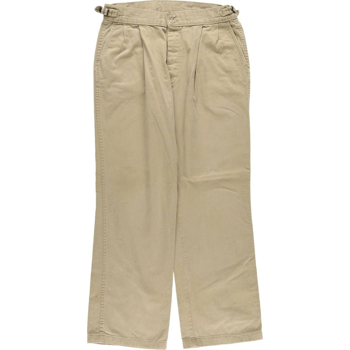 Two-pleat military pants made in the USA, men's size W34 equivalent / eaa526364