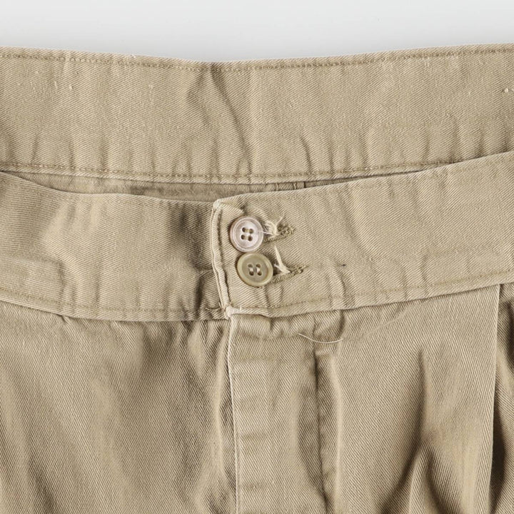 Two-pleat military pants made in the USA, men's size W34 equivalent / eaa526364