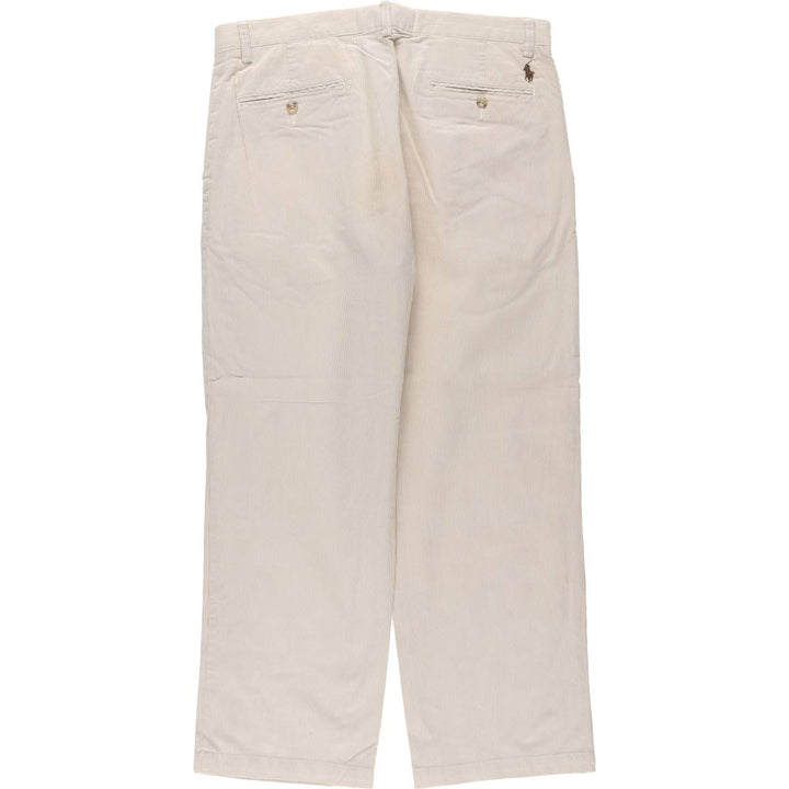 Ralph Lauren POLO by Ralph Lauren Striped Pattern Slacks, Men's, Size W34 cotton brown type Vintage Second Hand