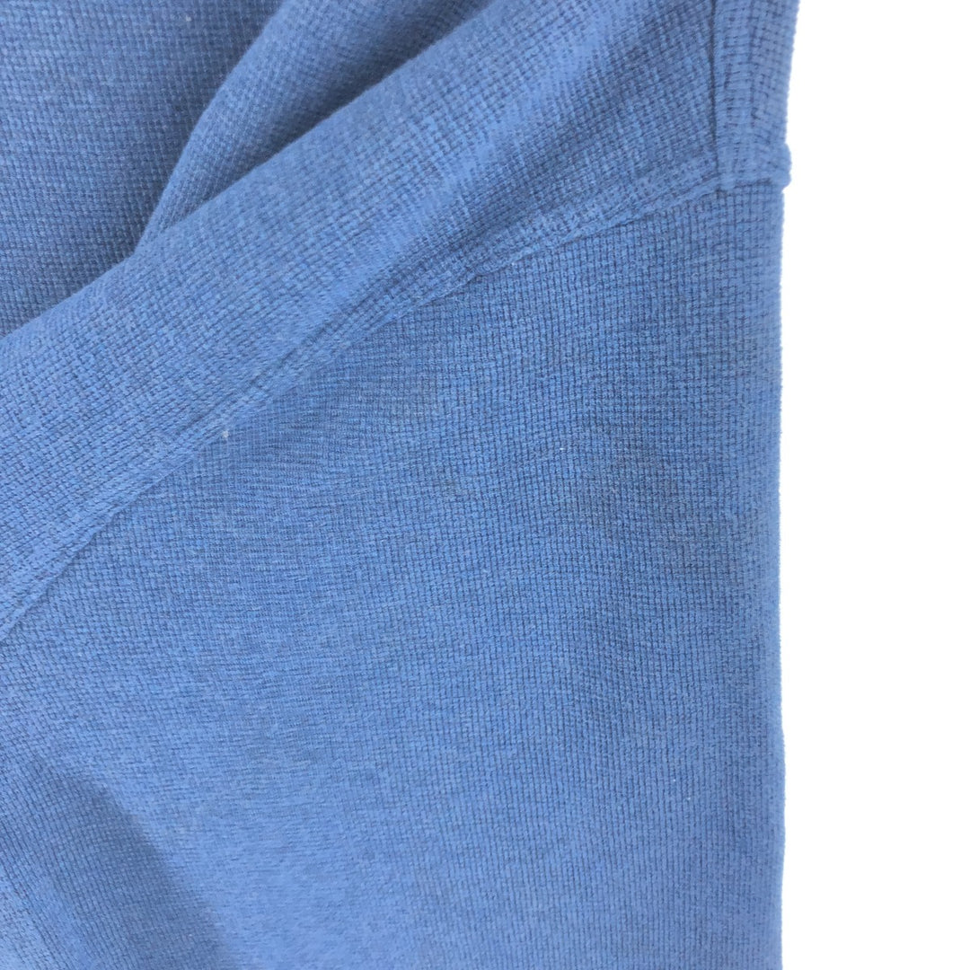 LLBean Thermal Long T-Shirt, Waffle, Men's XL cotton blue type Vintage Second Hand