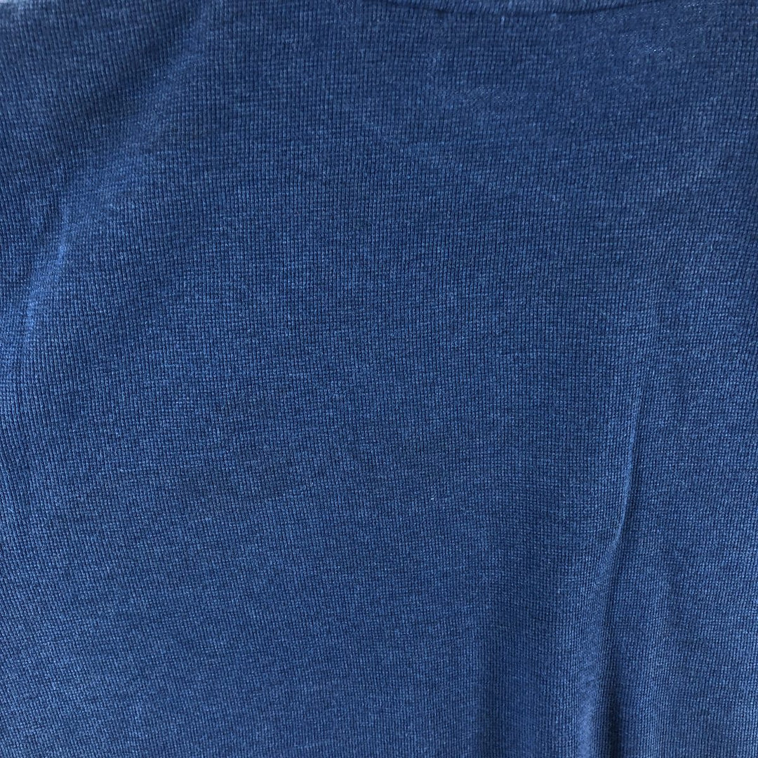 LLBean Thermal Long T-Shirt, Waffle, Men's XL cotton blue type Vintage Second Hand