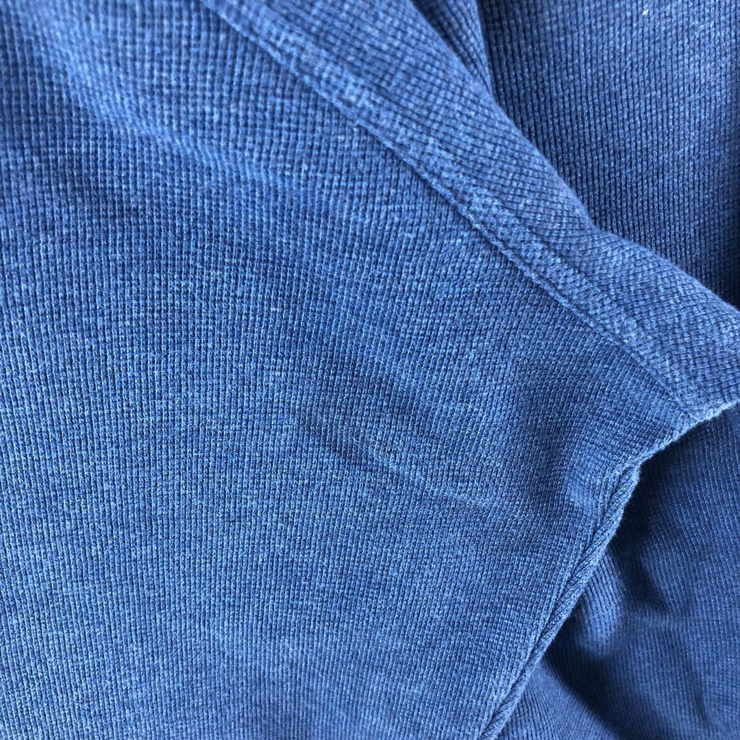 LLBean Thermal Long T-Shirt, Waffle, Men's XL cotton blue type Vintage Second Hand