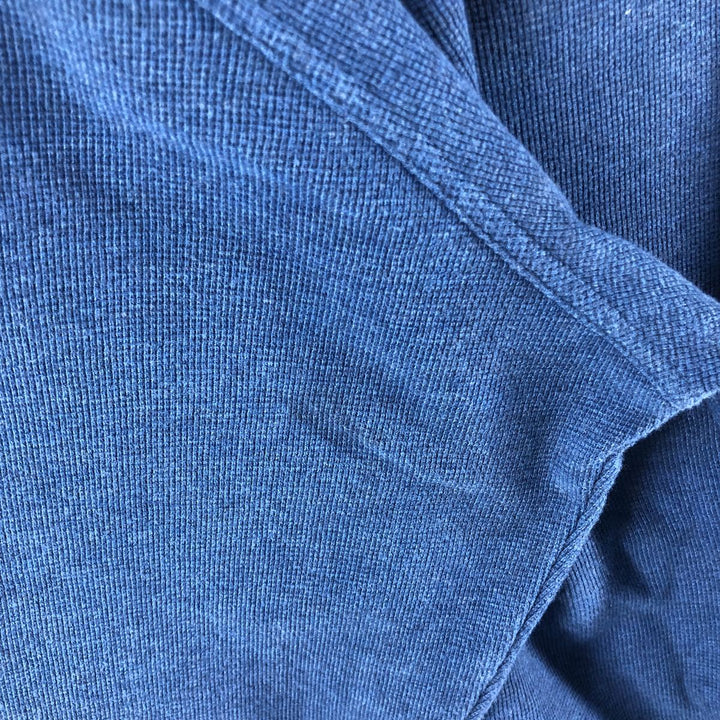 LLBean Thermal Long T-Shirt, Waffle, Men's XL cotton blue type Vintage Second Hand