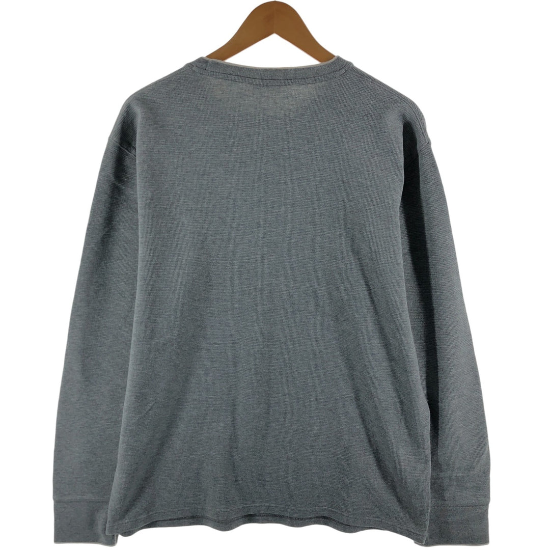 Ralph Lauren POLO RALPH LAUREN SLEEPWEAR Thermal Long T-shirt Waffle Men's XL cotton gray type Vintage Second Hand