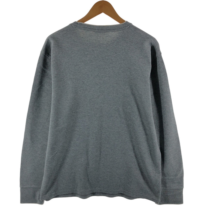 Ralph Lauren POLO RALPH LAUREN SLEEPWEAR Thermal Long T-shirt Waffle Men's XL cotton gray type Vintage Second Hand