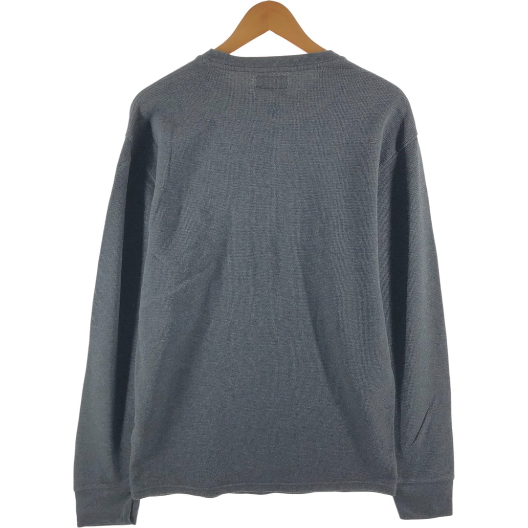 Ralph Lauren POLO RALPH LAUREN Thermal Long T-shirt Waffle Men's XL cotton gray type Vintage Second Hand