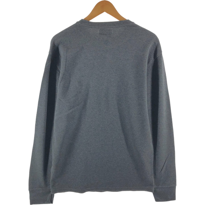 Ralph Lauren POLO RALPH LAUREN Thermal Long T-shirt Waffle Men's XL cotton gray type Vintage Second Hand
