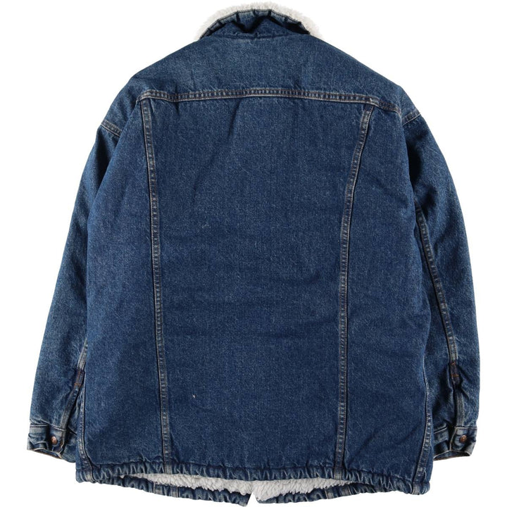 80s~90'S Levi's 70619-0218 denim fleece jacket made in USA, men's size L, vintage cotton blue type Vintage Second Hand