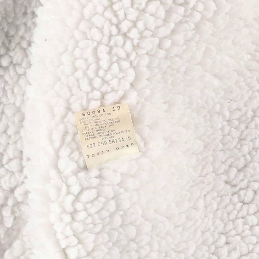 80s~90'S Levi's 70619-0218 denim fleece jacket made in USA, men's size L, vintage cotton blue type Vintage Second Hand