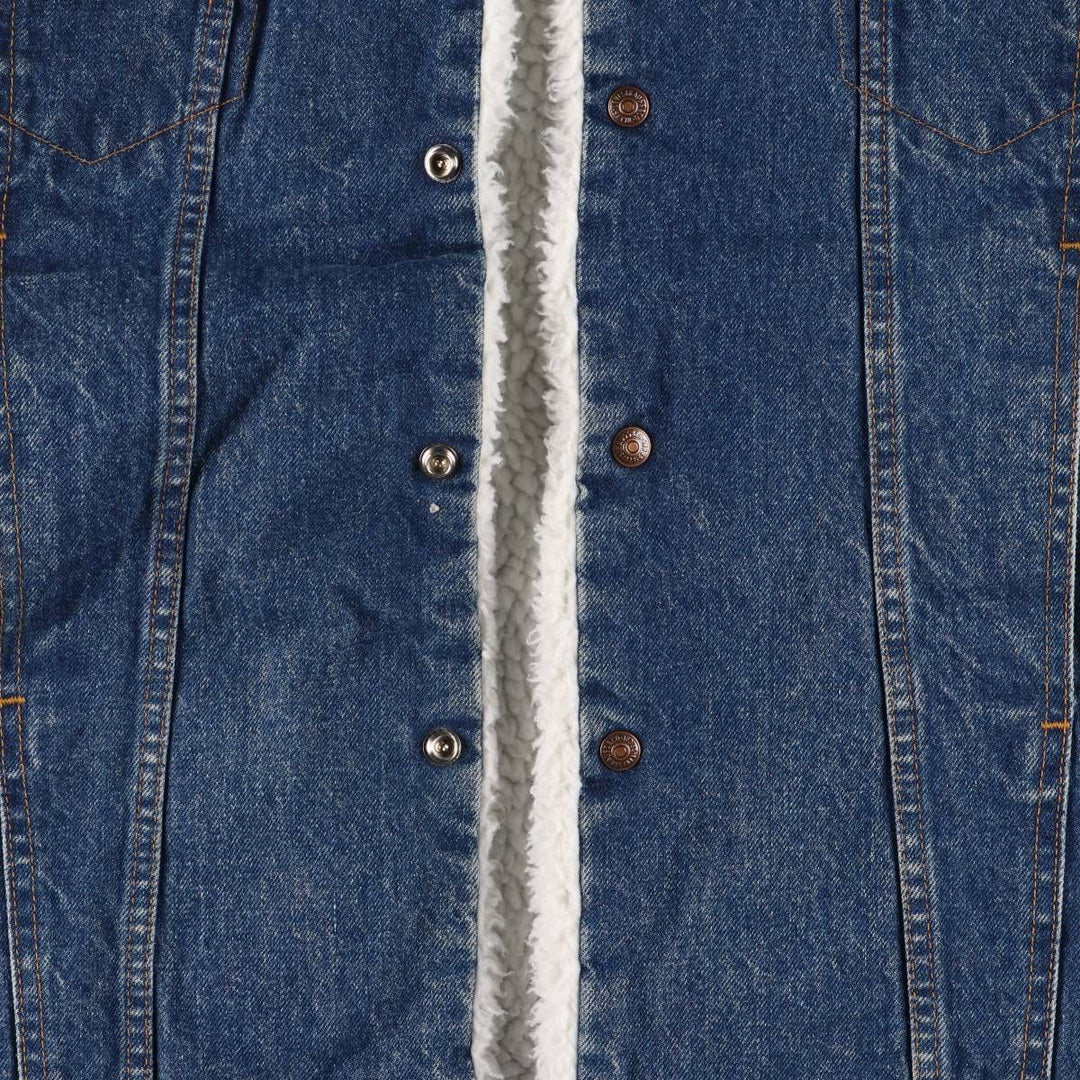80s~90'S Levi's 70619-0218 denim fleece jacket made in USA, men's size L, vintage cotton blue type Vintage Second Hand