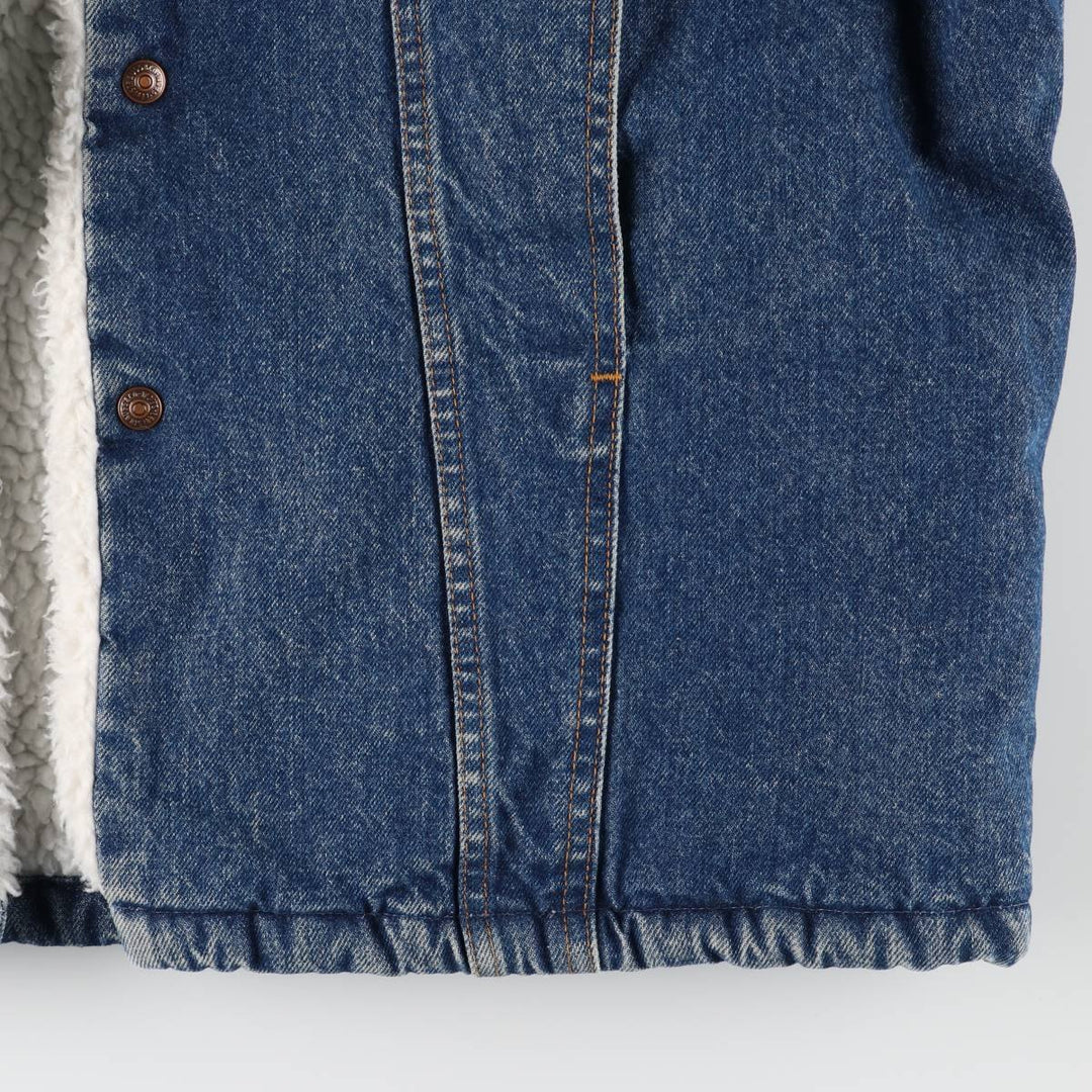 80s~90'S Levi's 70619-0218 denim fleece jacket made in USA, men's size L, vintage cotton blue type Vintage Second Hand