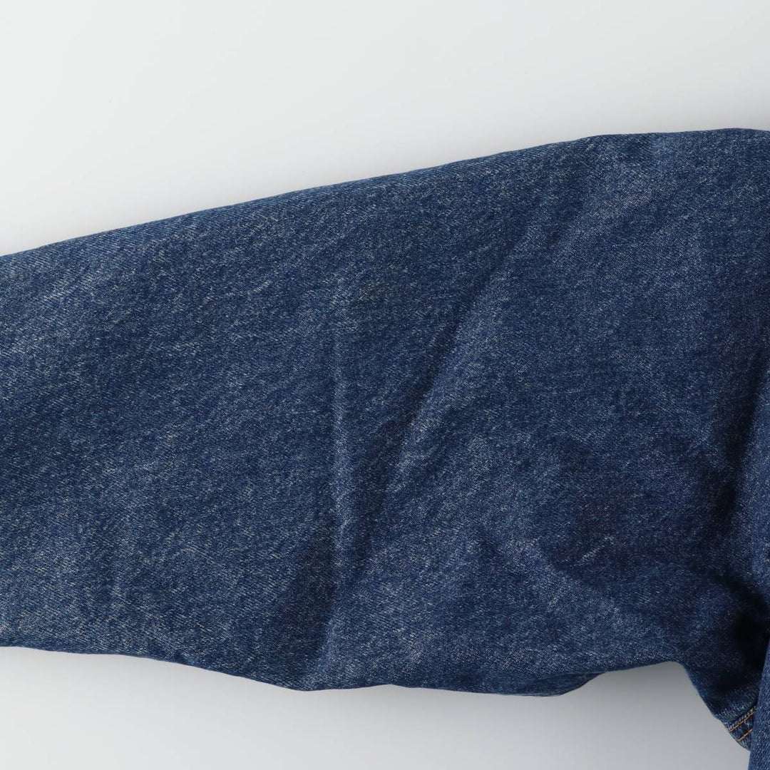 80s~90'S Levi's 70619-0218 denim fleece jacket made in USA, men's size L, vintage cotton blue type Vintage Second Hand