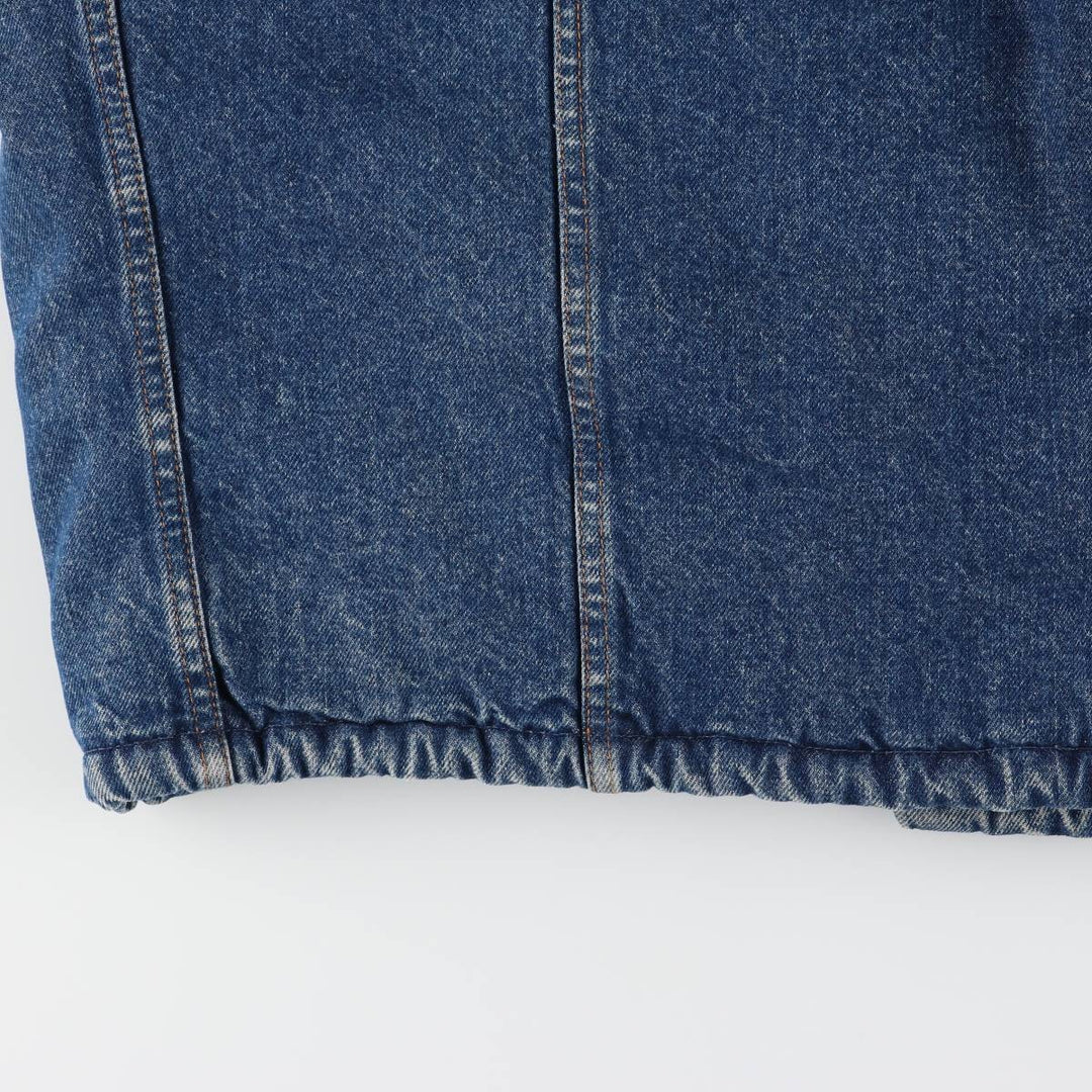 80s~90'S Levi's 70619-0218 denim fleece jacket made in USA, men's size L, vintage cotton blue type Vintage Second Hand