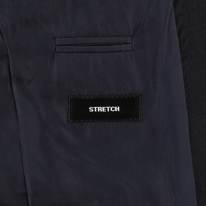 Hugo Boss wool tailored jacket, men's size M wool navy blue type Vintage Second Hand