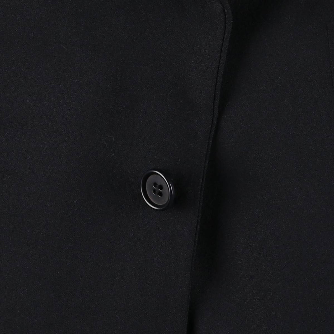 Hugo Boss wool tailored jacket, men's size M wool navy blue type Vintage Second Hand