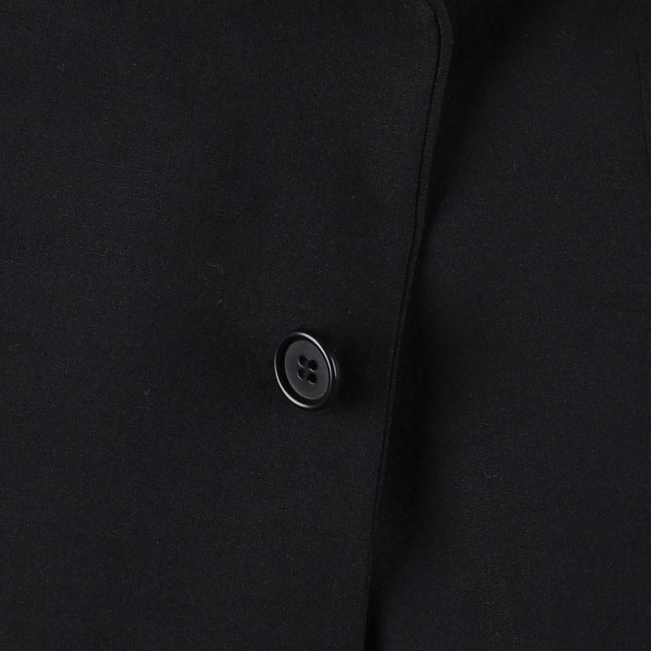 Hugo Boss wool tailored jacket, men's size M wool navy blue type Vintage Second Hand