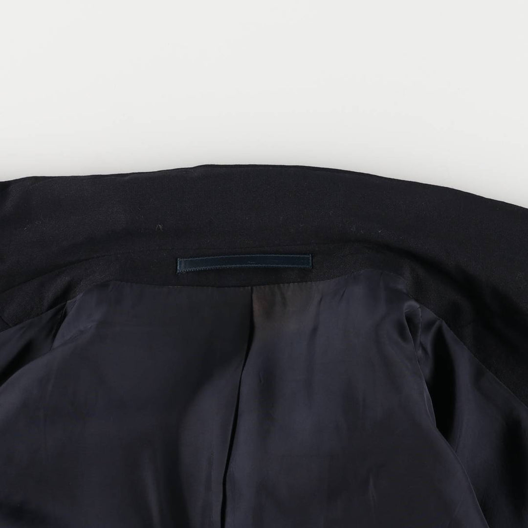 Hugo Boss wool tailored jacket, men's size M wool navy blue type Vintage Second Hand